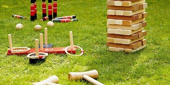 garden games kit for team building event outdoors