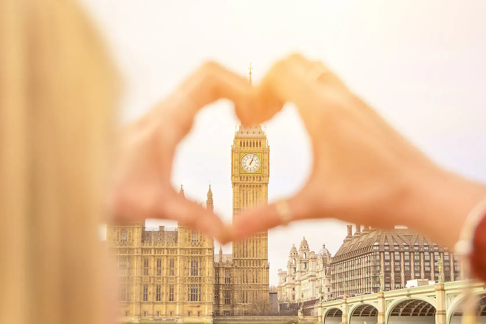 Charity team building in London in front of Big Ben