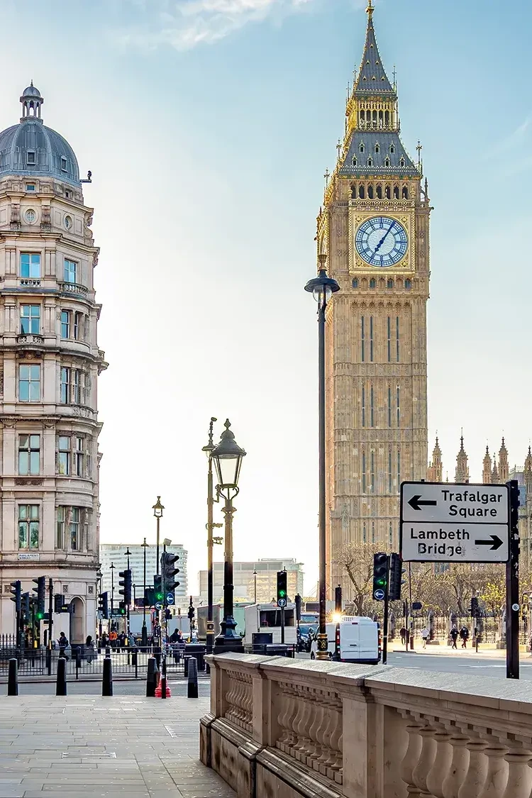 Big Ben, telephone booth and double decker bus in London