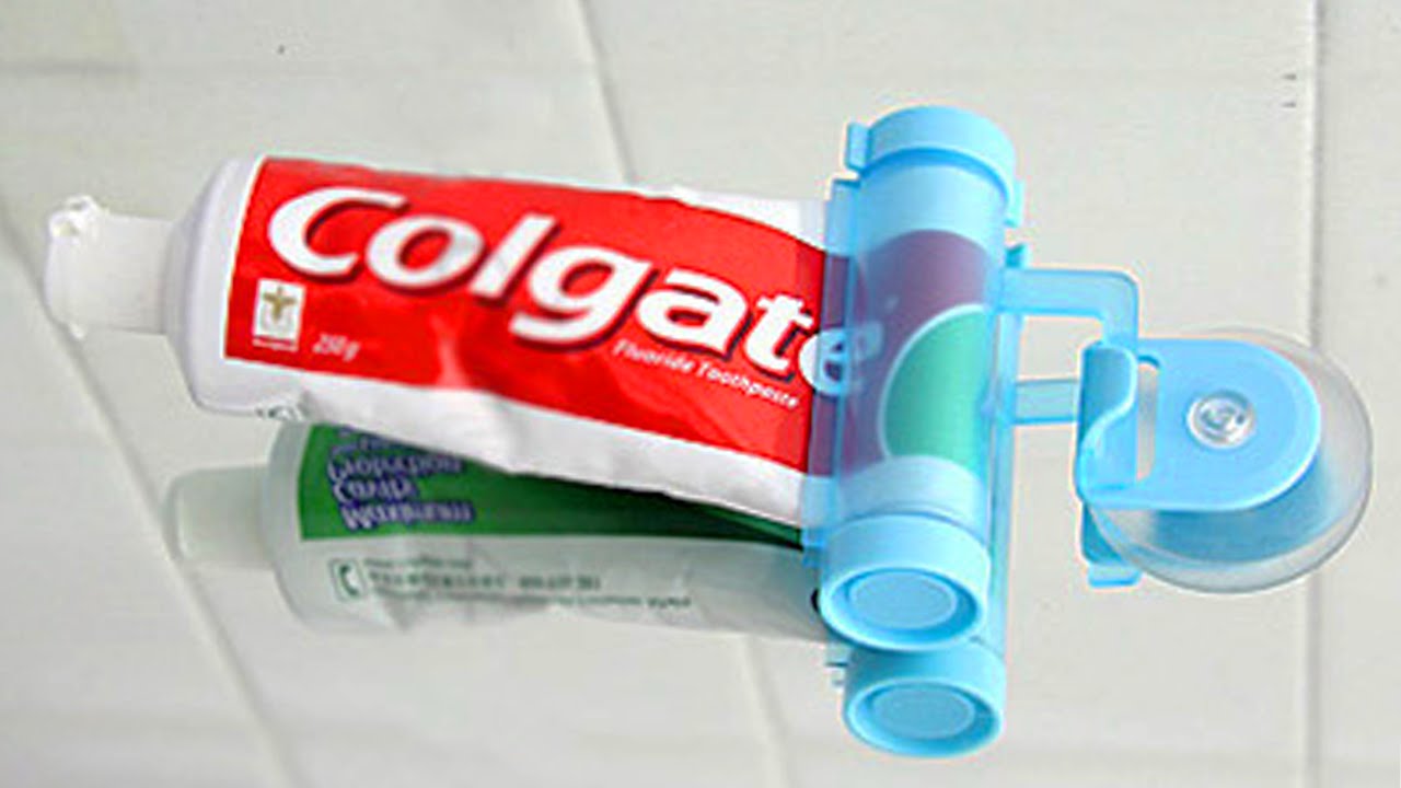 Dragon den's Colgate toothpaste roller invention