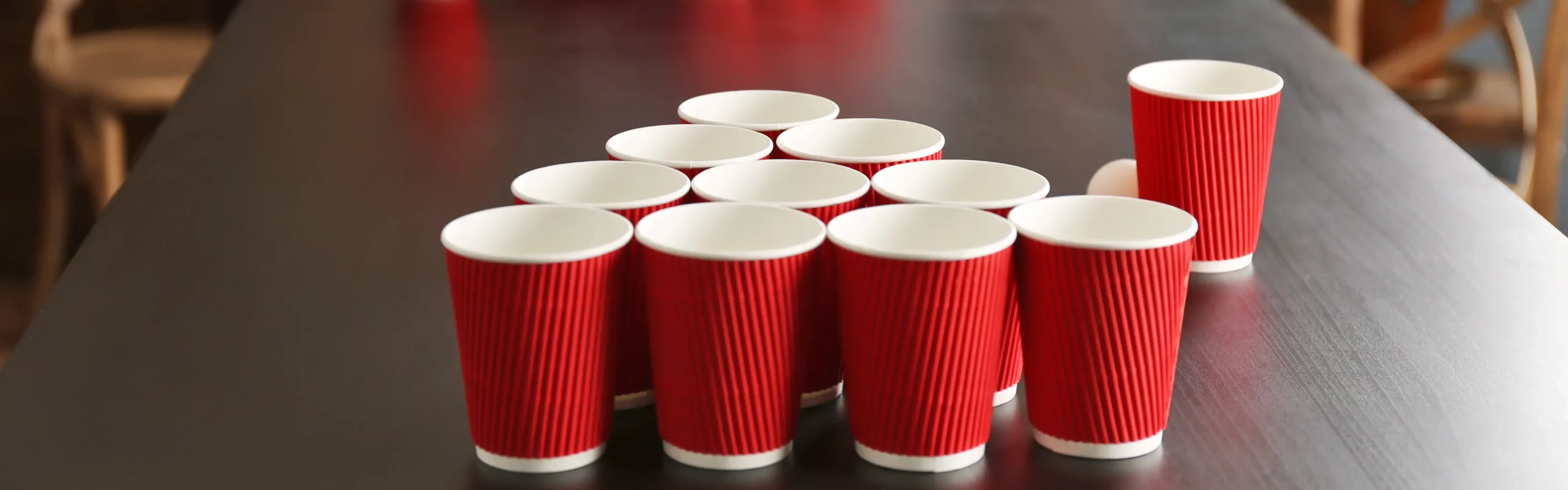 Cup table tennis for Olympic-inspired team building sports day