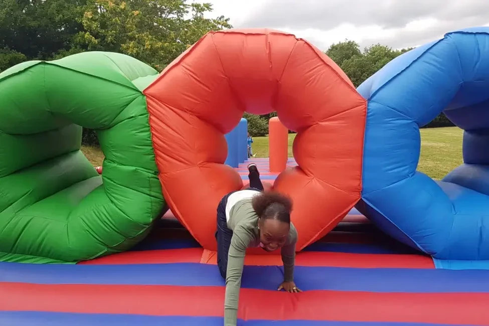 colorful giant inflatables for company fun day