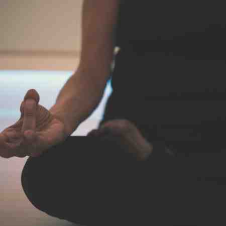 Virtual Yoga Lady Sitting Down