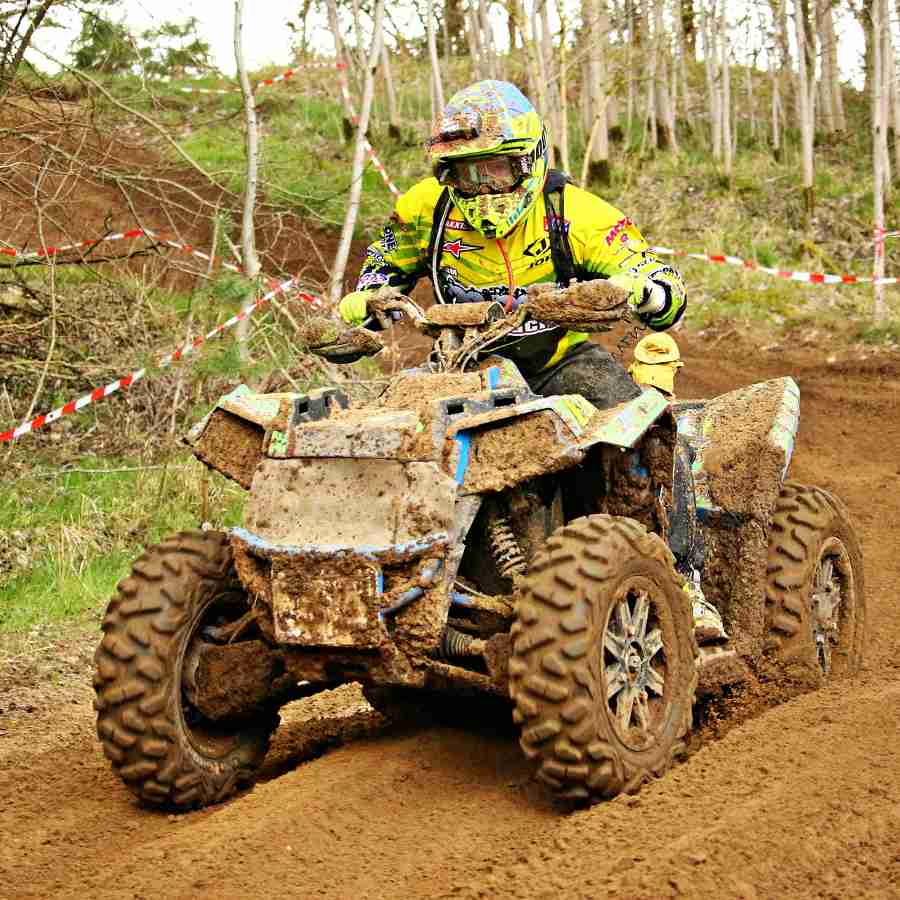 Team building quad biking person