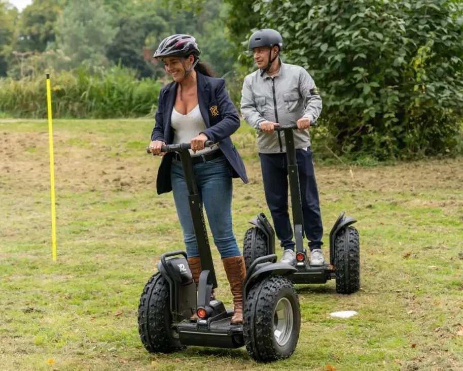people on segway in outdoor company fun day