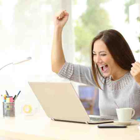 Virtual Team Building Record Breakers Lady Cheering